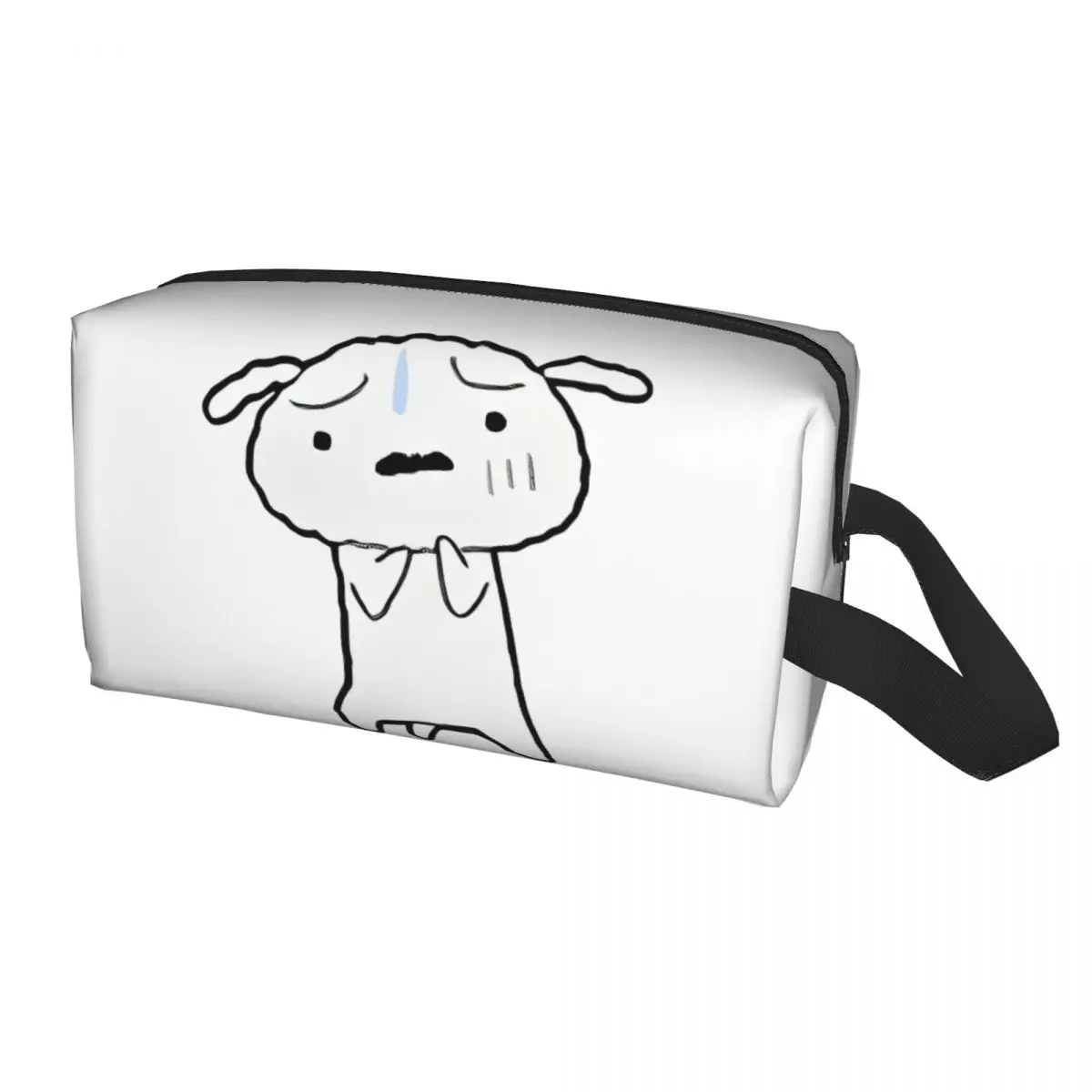 Crayon Shin-chan Kawaii Dog Cute Cosmetic Bags For Necessaries Girls Fun Storage Organizers Organization Polyester Makeup Pouch