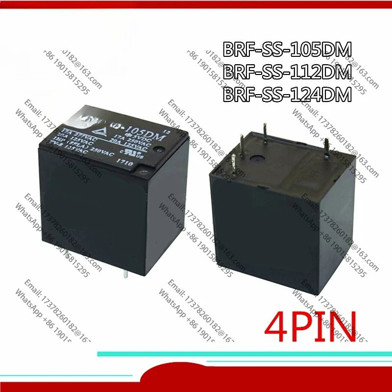 10 PÇS/LOTE Original Novo RelaBRF-SS-105DM 5VDC BRF-SS-112DM 12VDC BRF-SS-124DM 24VDC BRF SS 112DM 12V 5V 24V 4PIN 17A