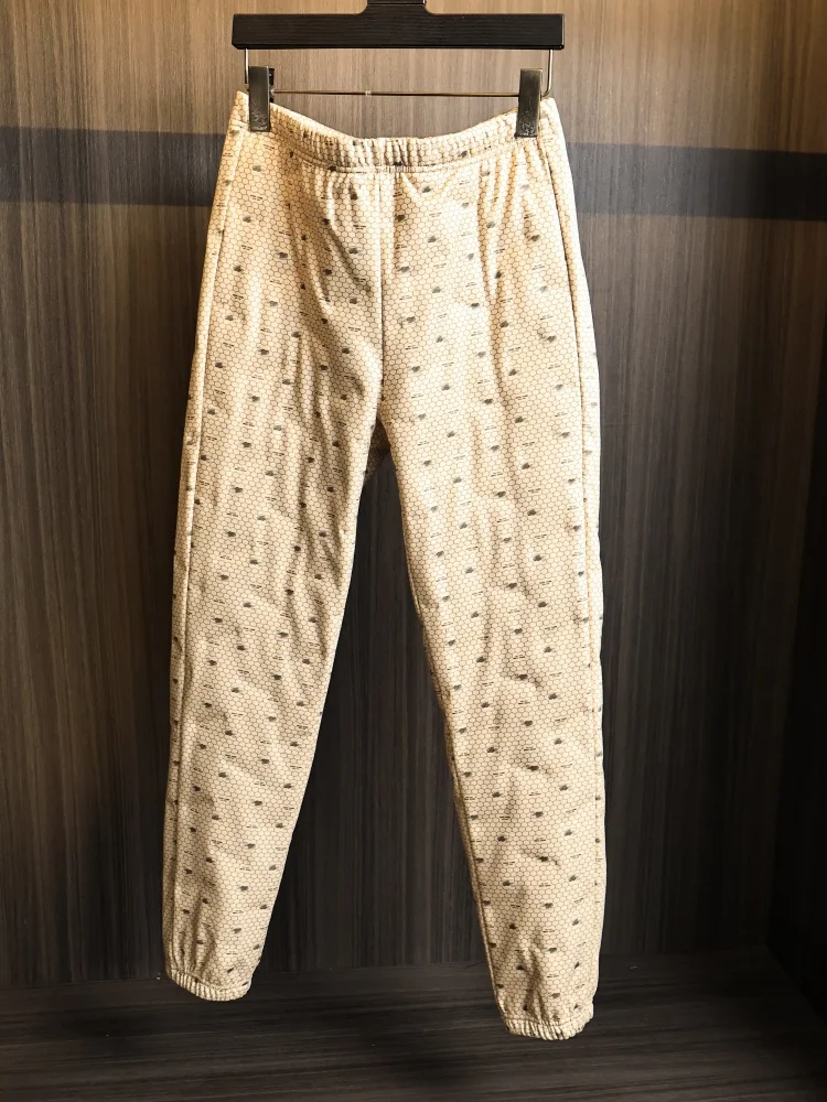 

Мужские брюки на гусином пуху, зимние теплые брюки, модные повседневные прямые длинные брюки, эластичная эластичная ткань из полиэфирного волокна