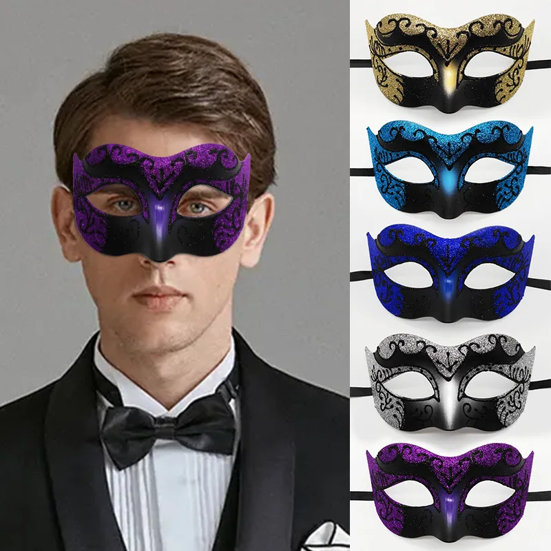 Women Man Sexy Gentleman Masquerade Mask Prom Mask Halloween Masquerade Party Cosplay Costume Wedding Decoration Props