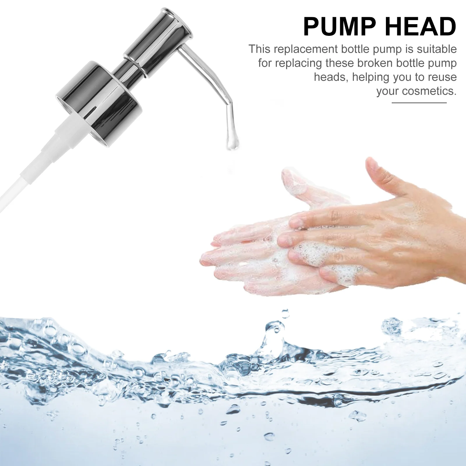 Hand Pump Head Soap Dispenser Replacement Shampoo Kitchen Dish for Sink