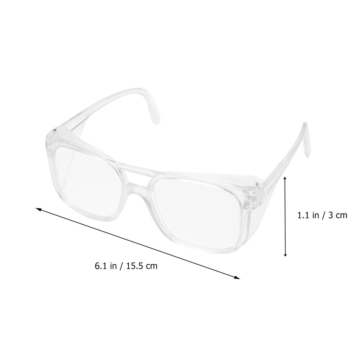 2Pcs Protective Eyewear Glasses High Strength Lightweight Sand Wind Sun Proof for Outdoor Activities Cycling Hiking Surfing