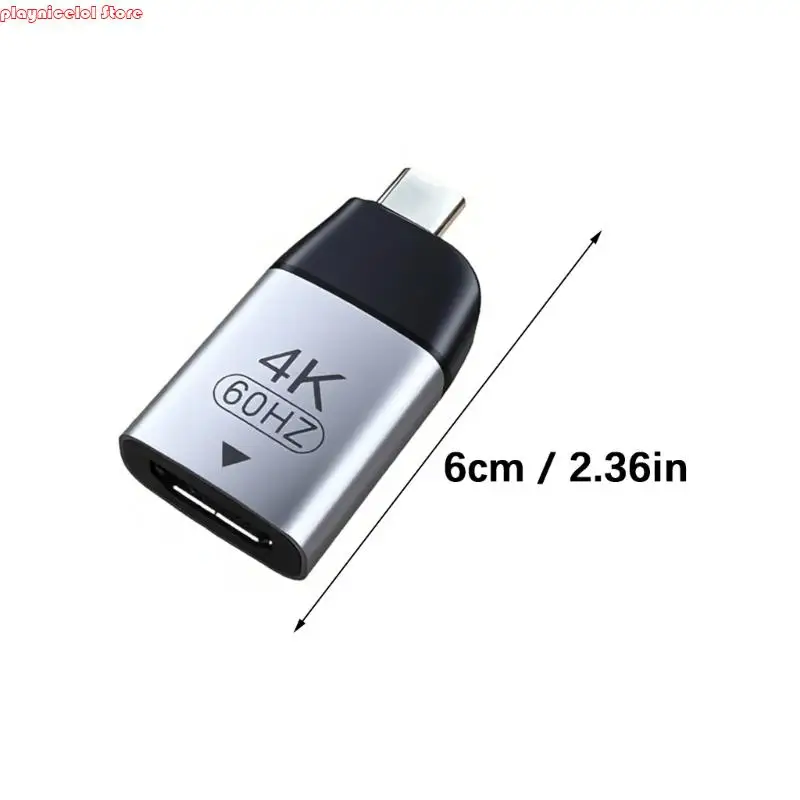 E8BAアルミニウムシェルポータブルコンバーターラップトップテレビプロジェクター用ユニバーサルUSBタイプC男性アダプター