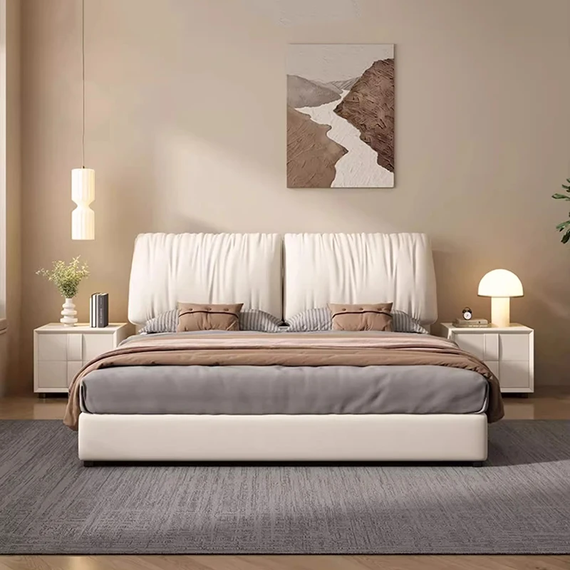 

King Size Bed Headboard Frames Storage Sleeping Bed Luxury Minimalist Queen Camas De Matrimonio Dormitorio Home Decoration