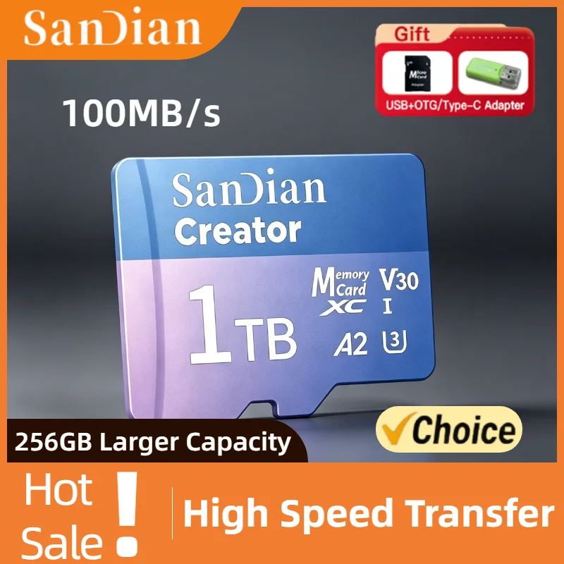 

For Dash Camera Home Security Original V30 U3 Micro TF SD Card 128GB 256GB High Endurance Full HD Recording DVR