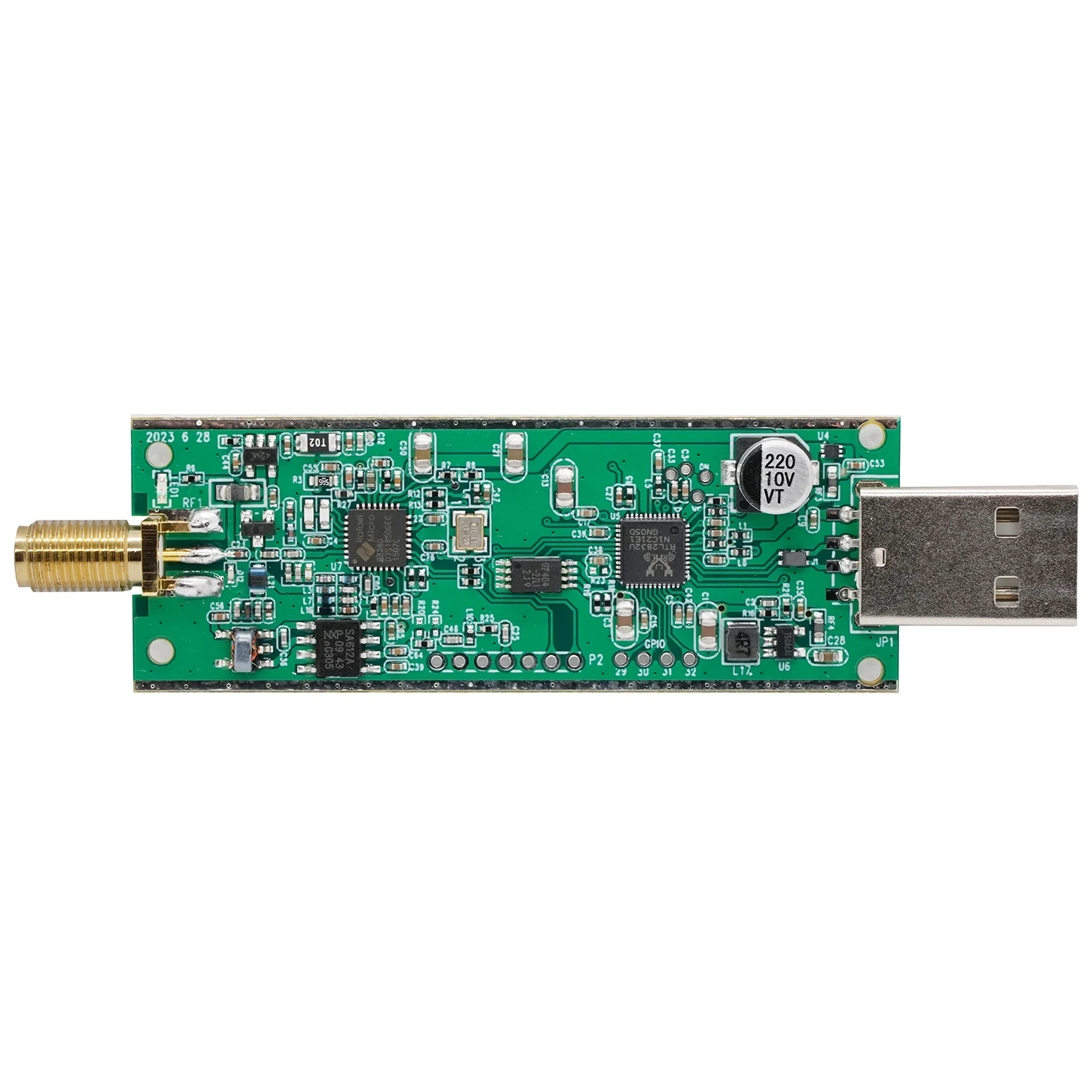 RTL-SDR Blog-RTL SDR V4 R828D RTL2832U 1PPM TCXO SMA RTLSDR rádio definido por software, apenas Dongle