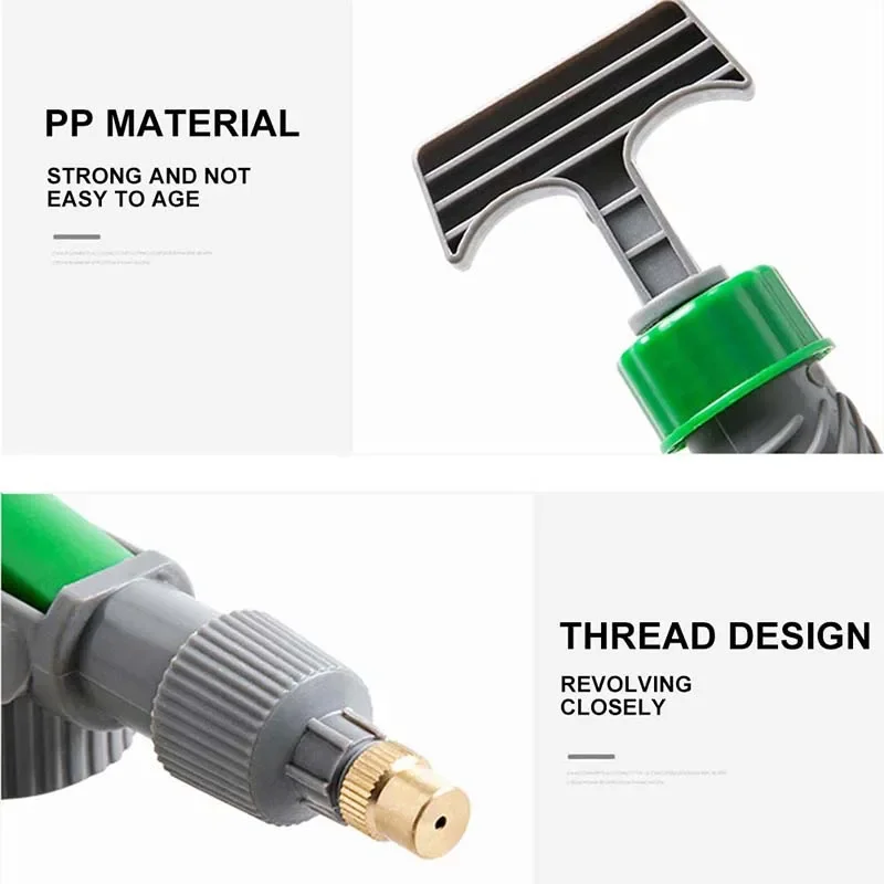 Manual High Pressure Air Pump Sprayer Drink Bottle Spray Head Nozzle Garden Watering Tool Adjustable Sprayer Agriculture Tools