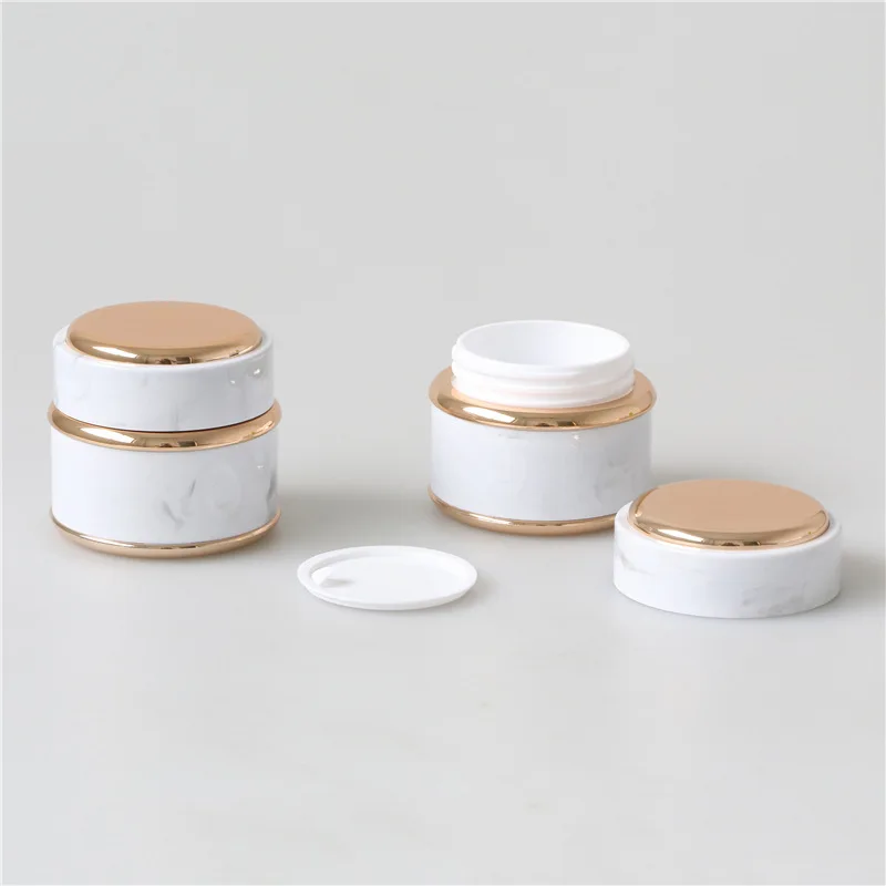 1PCS 15ML Marble Pattern Cream Bottle Portable Nail Polish Bottles Refillable Travel Size Empty Perfume Sprayer Distributor