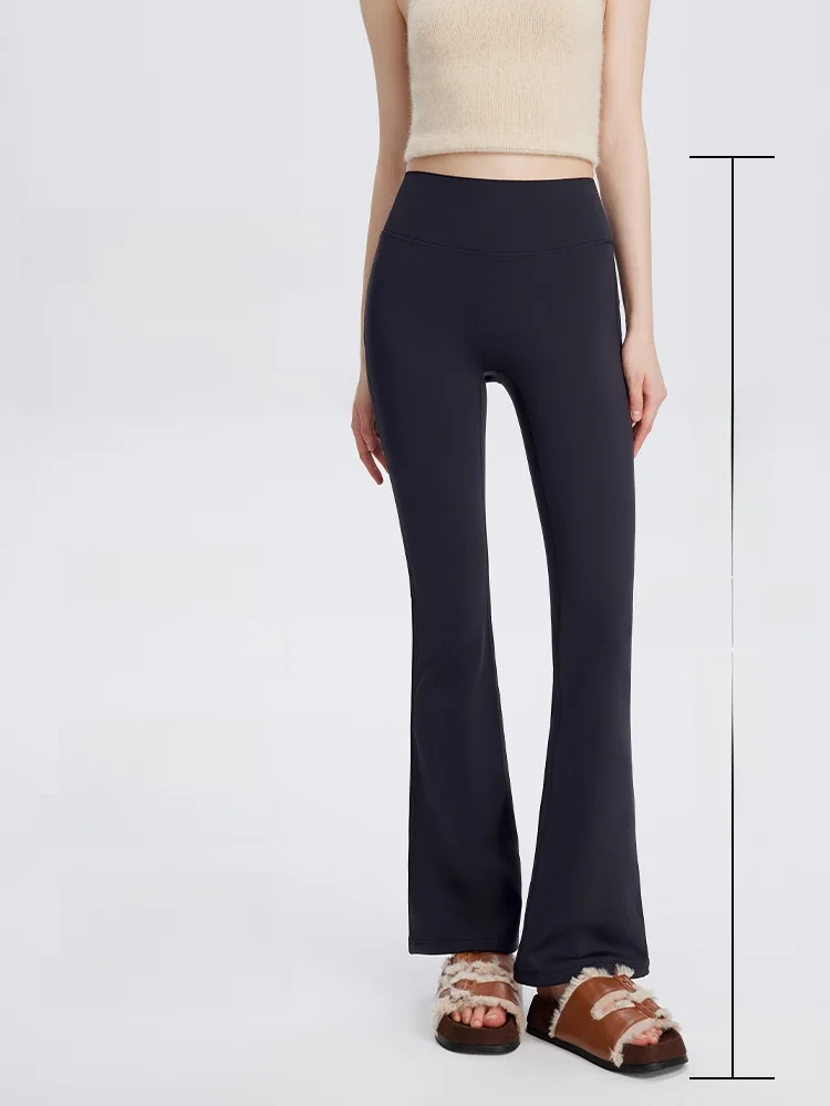 Hohe Taille Yoga Hosen Damen Oberbekleidung Frühling Herbst Dünne Hohe Taille Bauch Kontrolle Winter Fce Gefüttert Lange Leggings