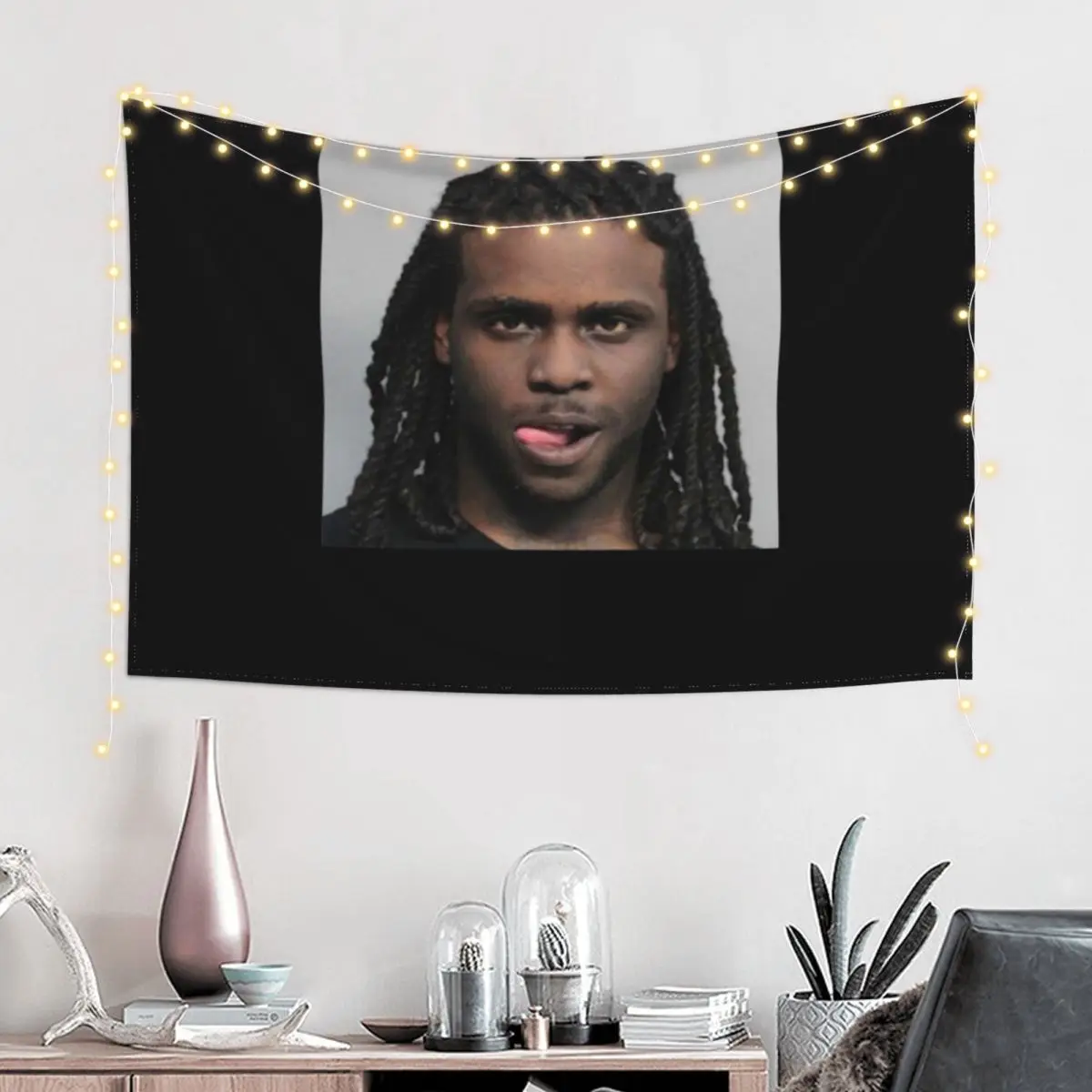 Chief Keef Mugshot Tapestry Korean Room Decor Japanese Room Decor Aesthetic Room Decor Tapestry