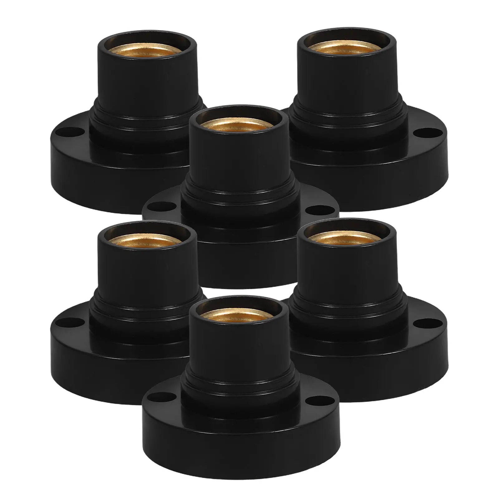 

6Pcs E14 Screw Lamp Socket Round Bulb Holder Light Base Socket Adapter for LED Incandescent Lamps DIY Lighting Fixtures
