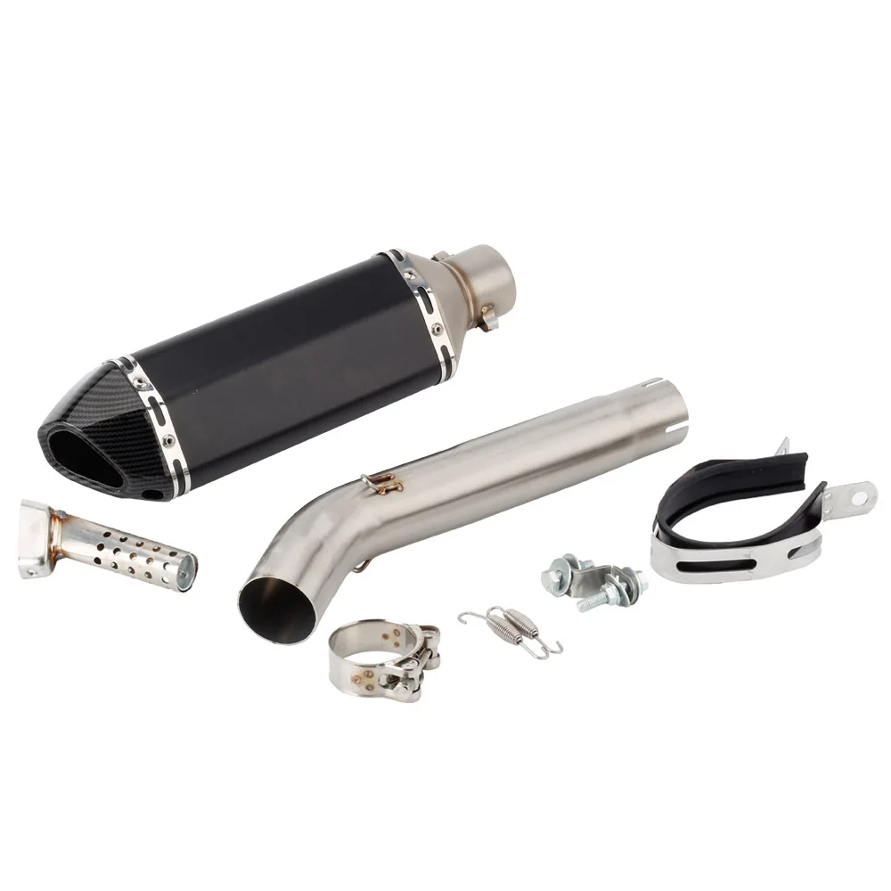 Silenziatore di scarico per moto Yamaha YZF600R Thundercat dal 1995 al 2007, FZR600R Genesis dal 1994 al 1996, YZF 600 R Thundercat, con tubo di collegamento centrale.