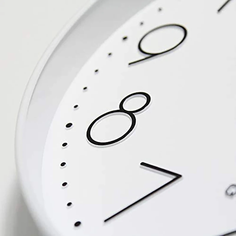 ELEG-Modern Wall Clock 10 Inch Silent Non-Ticking Decorative Battery Operated Quartz Clock For Living Room Home Office