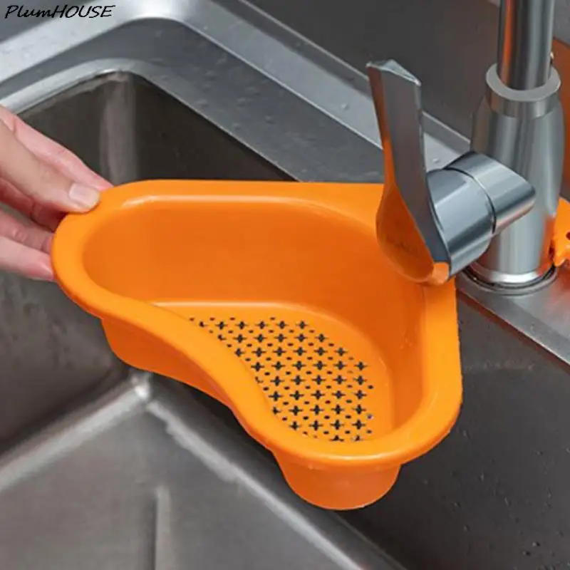 Cesta de drenaje de fregadero de cocina, estante de drenaje de cisne, PP, filtro de sobras, grifo colgante, fregadero de estante de frutas y verduras, agua, 1 unidad
