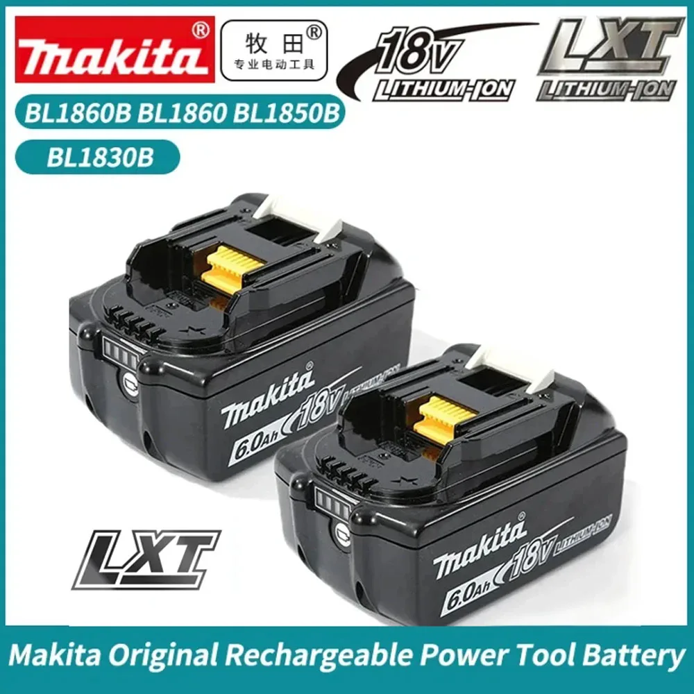 

Battery 100% Original Makita 6Ah/5Ah/3Ah for Makita 18V Battery BL1830B BL1850B BL1850 BL1840 BL1860 BL1815 Replacement Lithium