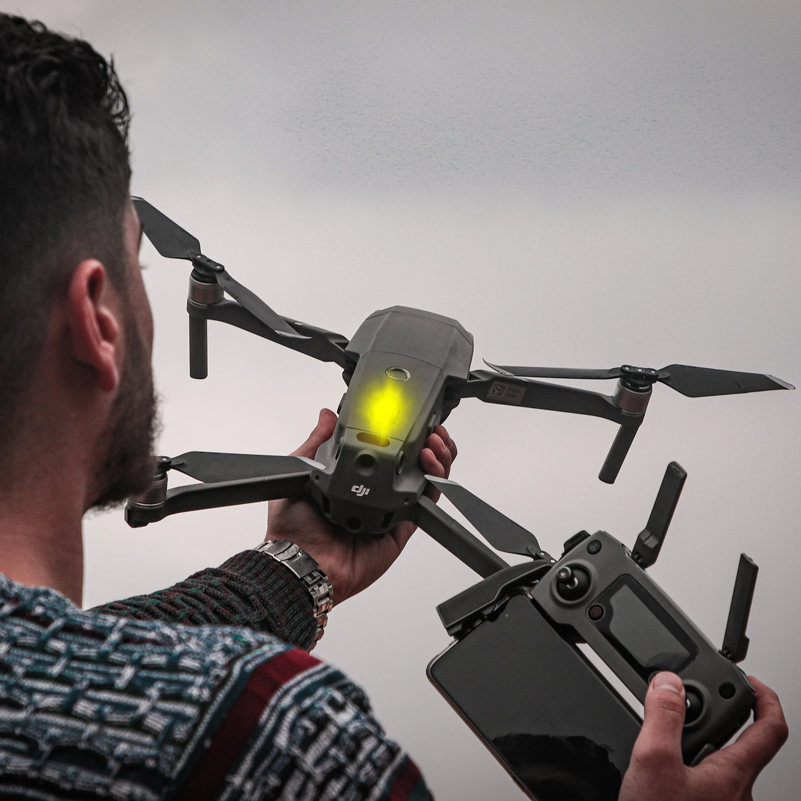 SETTO LED Anti-Collision ไฟเตือนไฟสัญญาณ Mini Light Light Drone พร้อม Strobe Light 4สี RGB เลี้ยวสัญญาณรถจักรยานยนต์