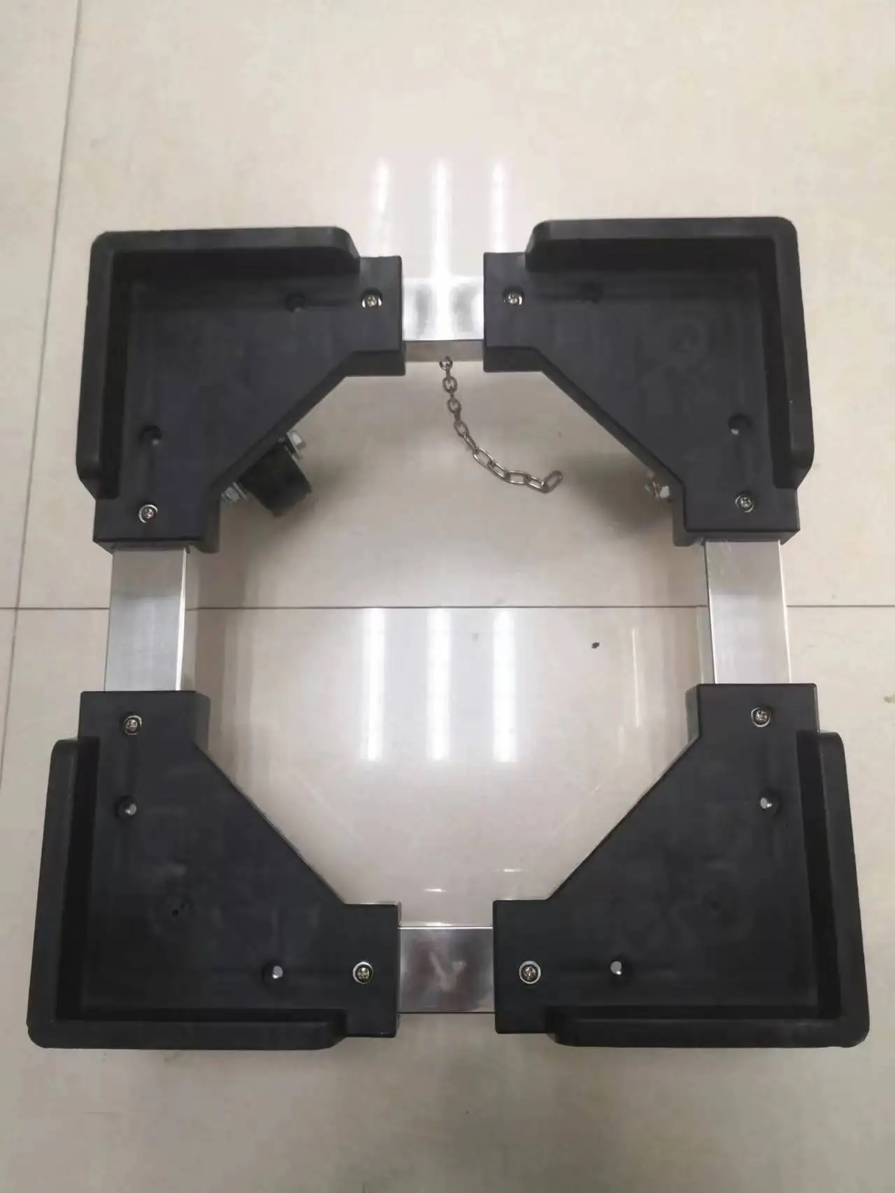 Custom ESD printed circuit board magazine holder trolley trolley flip trolley with platform construction for case storage and