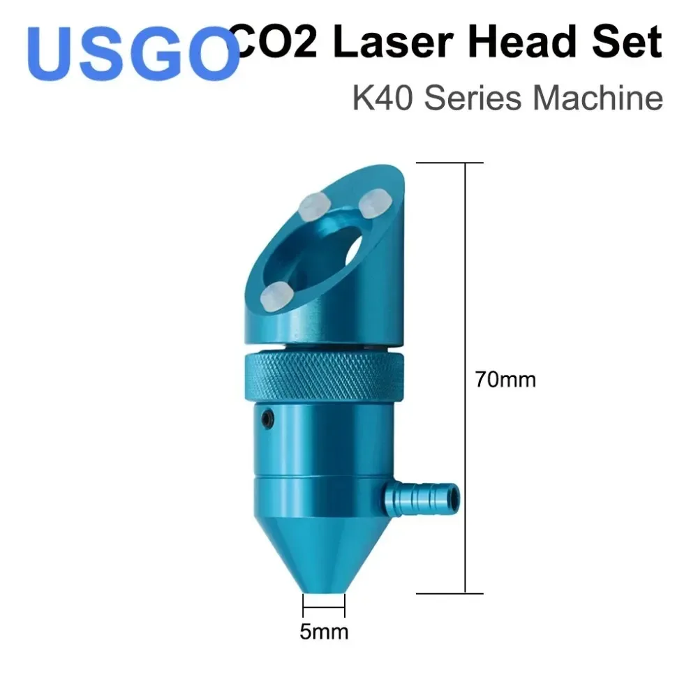 USGO CO2 رأس الليزر لسلسلة K40 النقش بالليزر آلة قطع عدسة ضياء 15/18 مللي متر البعد البؤري 50.8 مللي متر مرآة 20 مللي متر