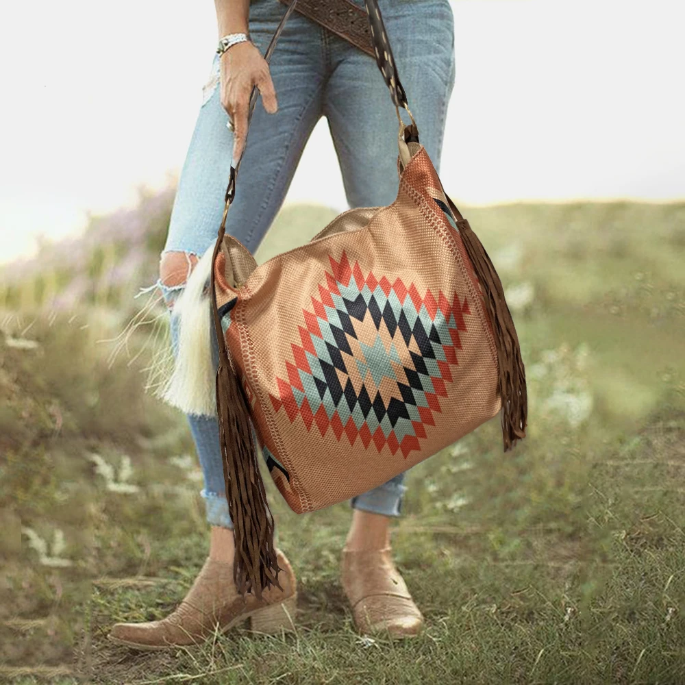 Imagem -03 - Bolsa de Ombro de Linho Feita à Mão para Mulheres Estilo Boêmio Praia Retrô Tiracolo Acolchoado Bolsas de Lona Femininas 2023