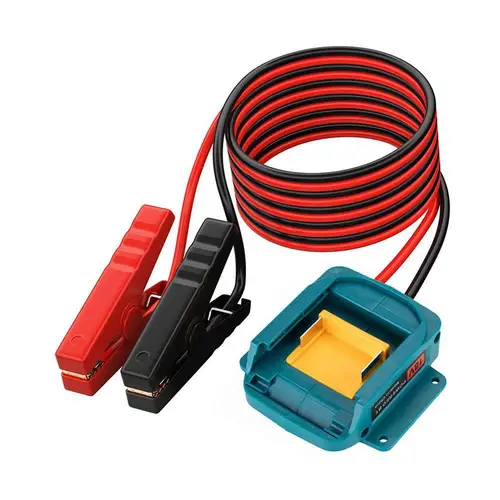 Imagen 2 del producto Arrancador de batería de coche para batería Makita de 18V BL1830B BL1840B BL1850B BL1860B Cable de refuerzo de coche con interruptor de fusible Kit de energía de emergencia