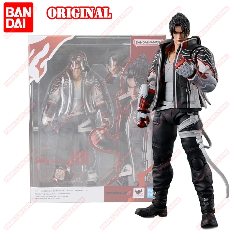 BANDAI Original S.H.Figuarts Tekken 8 Game Animation Peripheral Toys Jin Anime Action Movable Model Figure Collection