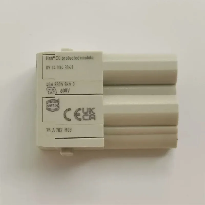 2pcs 09140043041 HARTING connector HanCC male core plug 4 pin crimp pin wiring