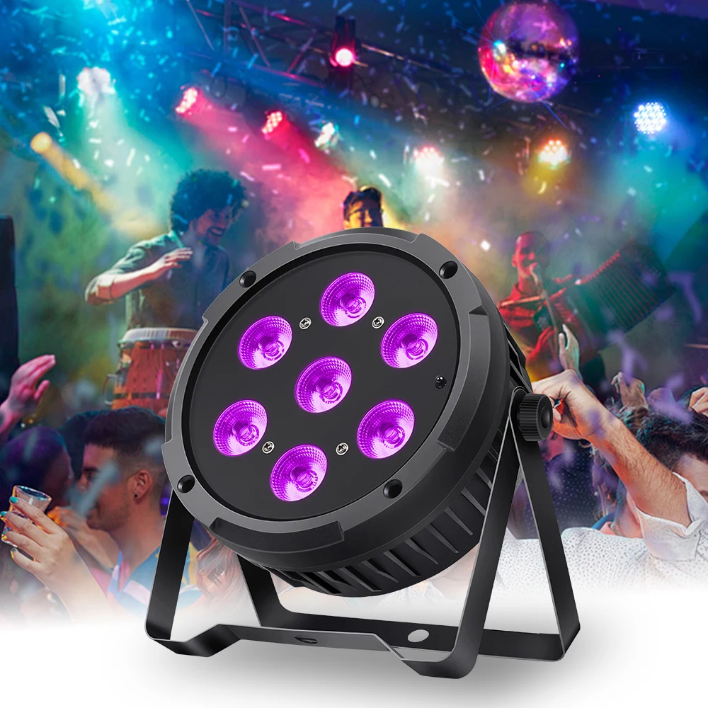 

LED Par lights RGBW 4in1 6in1 Sound activated DMX512 controls bright Dj Par Stage light Party Club Disco Wedding events 7*10/18W