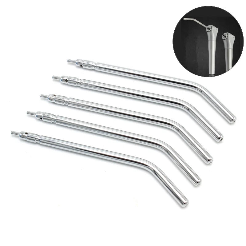 5pcs dental 3 Way Syringe tips Stainless Steel Syringe Spray Nozzles Tips Air Water Spray Triple Syringe For 3 Way Tube