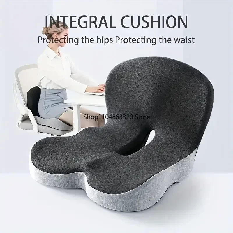 Memory Foam L Shaped Integrated Seat Cushion Lumbar Support Chair Pad For Car Truck Office Desk Gaming Chair