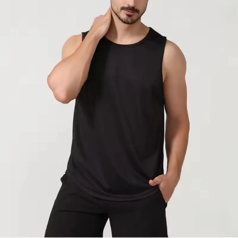 Men's quick drying sports vest sleeveless camisole running training basketball loose fitness vest image 3