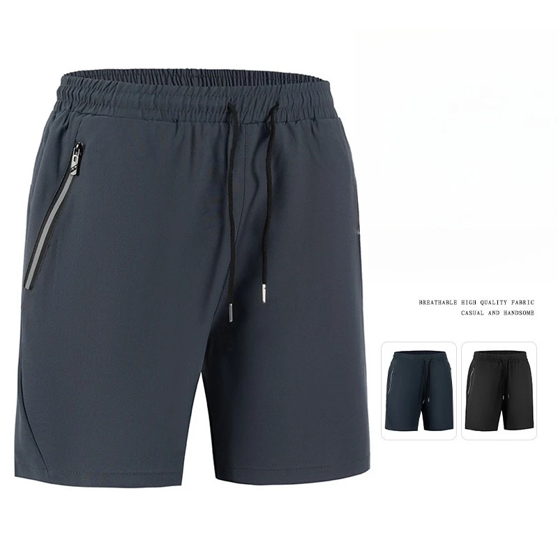 Men's Lightweight Running Shorts Quick Dry Water-Resistant Elastic Waist Sports Shorts Durable Polyester for Hiking Fishing Gym
