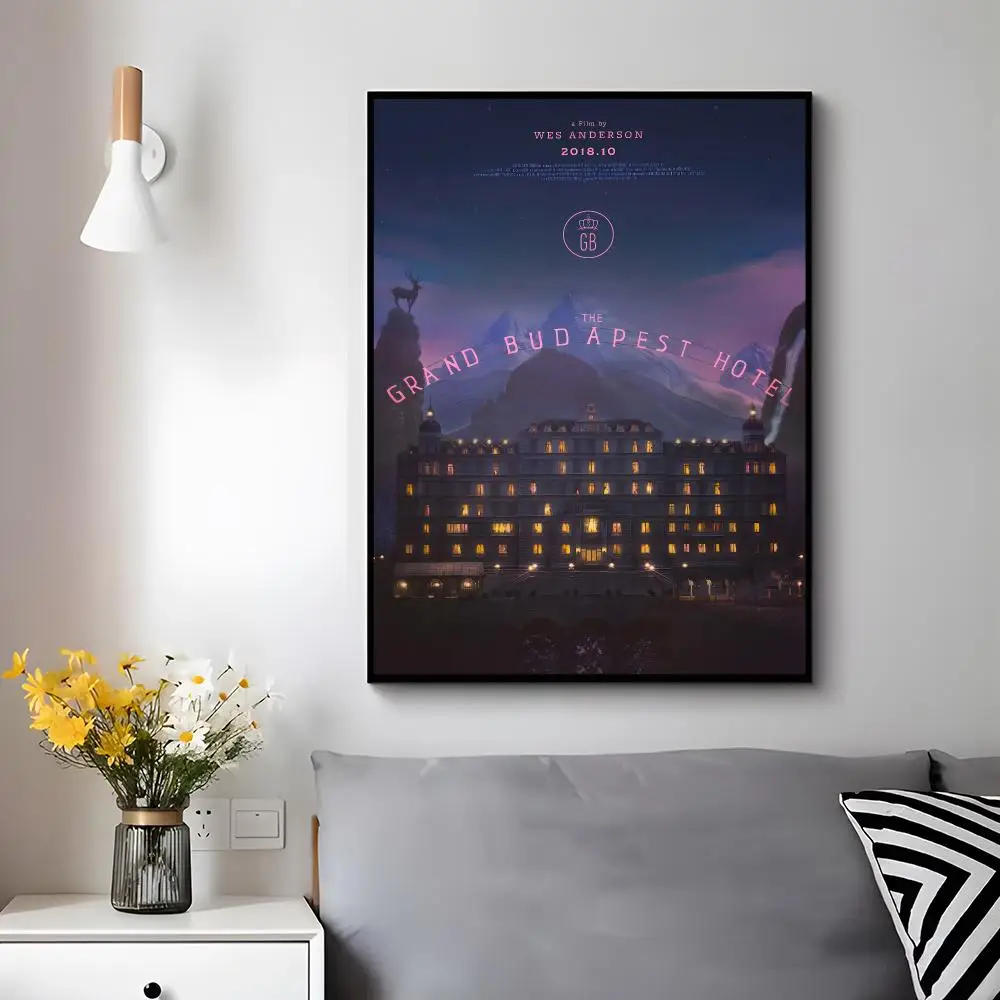 Comedy Movie T-the Grand Budapest Hotel Poster Modern Luxury Wall Poster Home Decor Space Enhancer