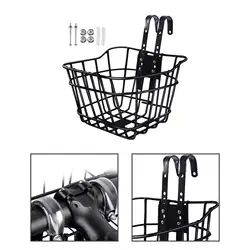 Kids Bike Basket Front Decor Storage Iron Wire Carrying Lightweight Child Bicycle Basket for Girls Boys Street Camping Parks