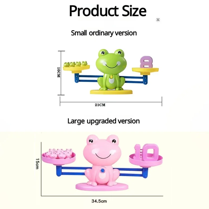 Kikker Wiskunde Weegschaal Educatief Speelgoed voor Kinderen Nummer Leren En Tellen Montessori Interactief Speelgoed voor Leeftijden 3-6