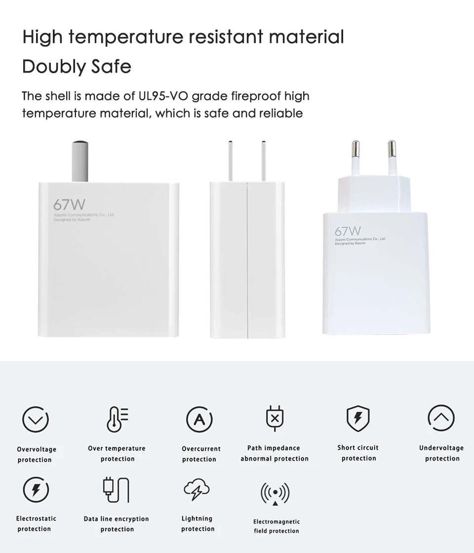 Xiaomi Mi Charger 67w Original Tubro Charge Fast Charging Charger Adapter 67 Watt Redmi Note 12 Pro 5G 11 Poco F5 X5 Blackshark5