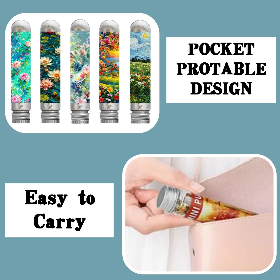 5 Packs Adult Mini Test Tube Puzzle Jigsaw Funny Educational Game Home Decor Birthday Halloween Thanksgiving Christmas Gifts