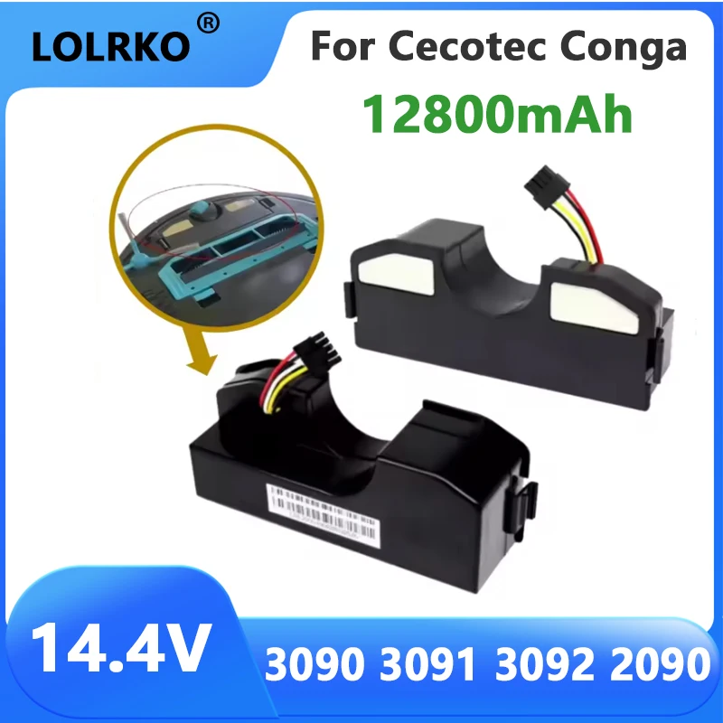 

2026 Battery Conga 3090 cecotec Replacement For CONGA 3091 3092 1690 1890 2090 Robot Vacuum Cleaner Accessories Spare Parts