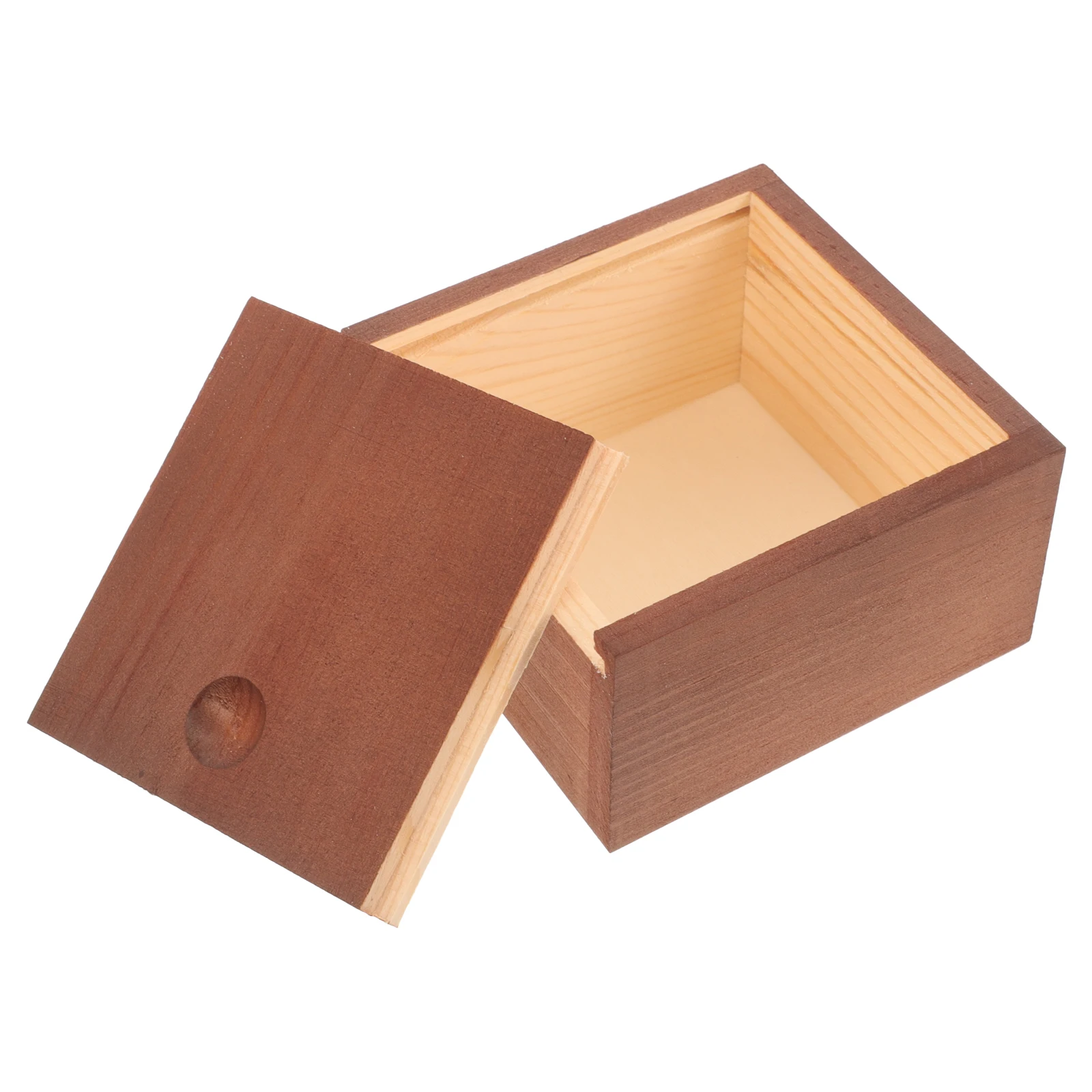 

Solid Wood Storage Sliding Lid Jewelry Organizer Portable Wooden Case for Rings Earrings Candies Gift Container Trinket Box