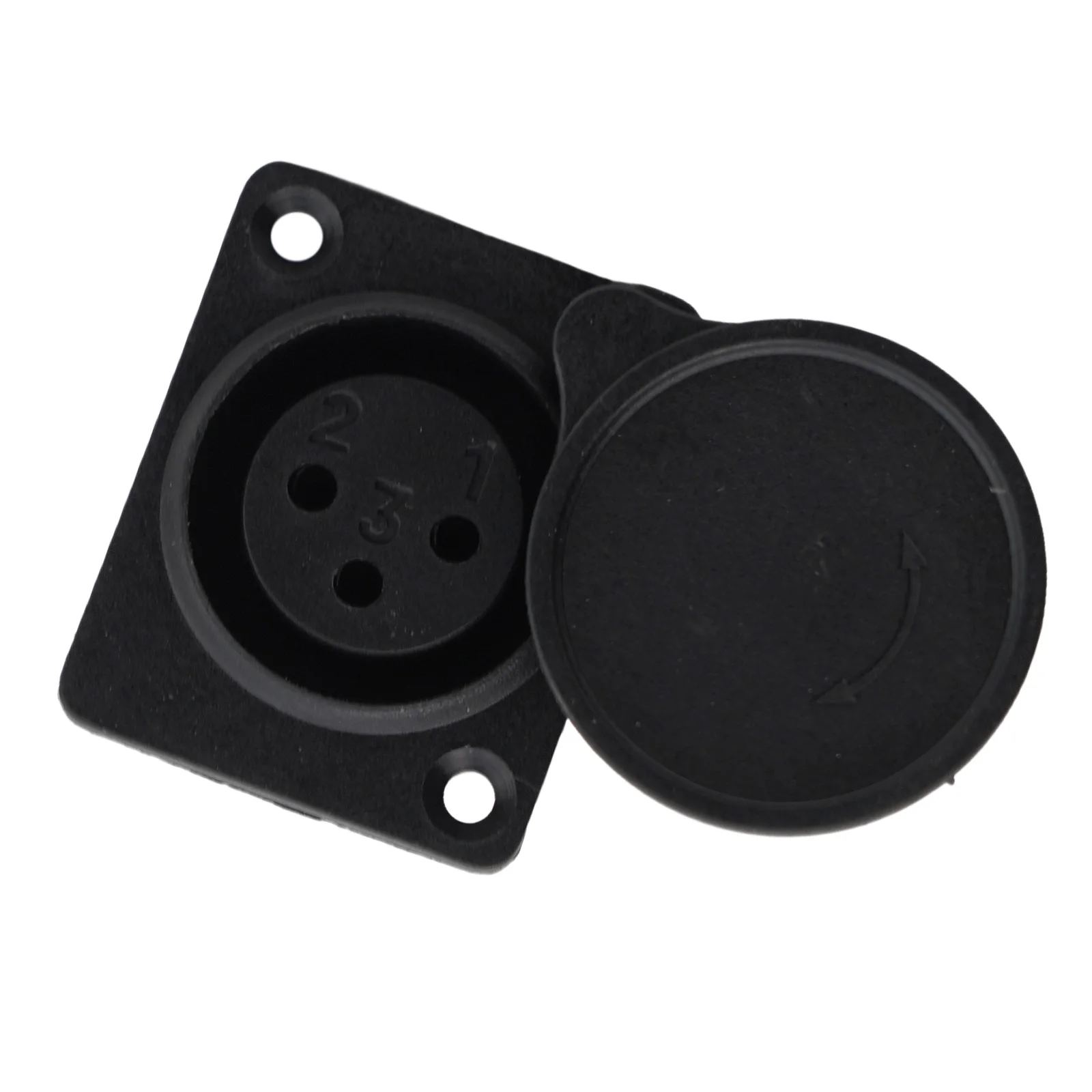 1PC 3Pin XLR Waterproof Female Chassis Panel Socket Connector For Audio Mobility For Electric -Scooter Parts