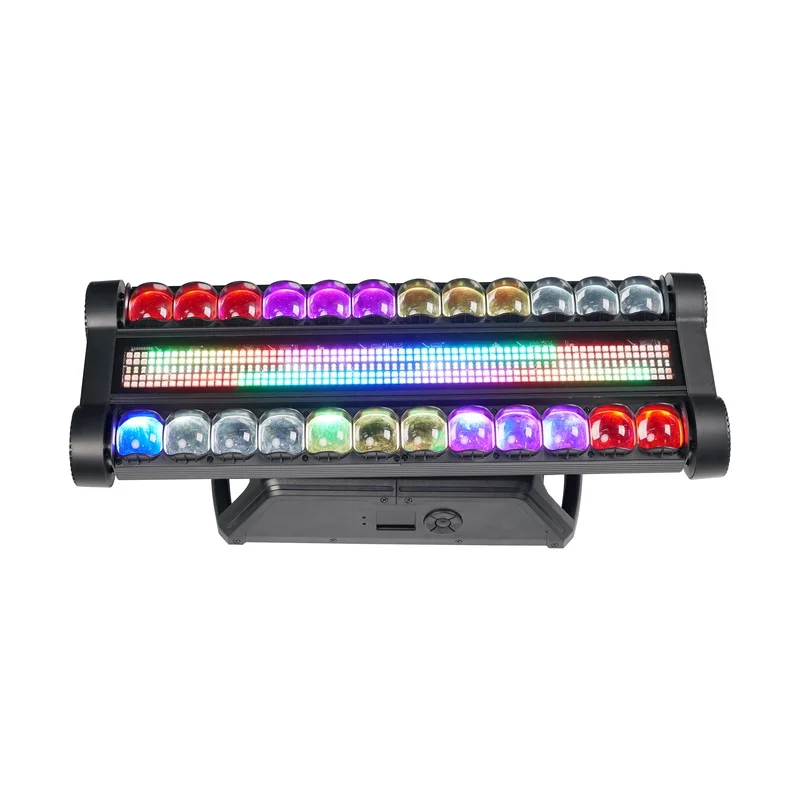Sunart Double Row LED Moving Head with Strobe DMX Stage Effect Light For DJ Disco Night Clubs Bars Parties Events Shows Fixture