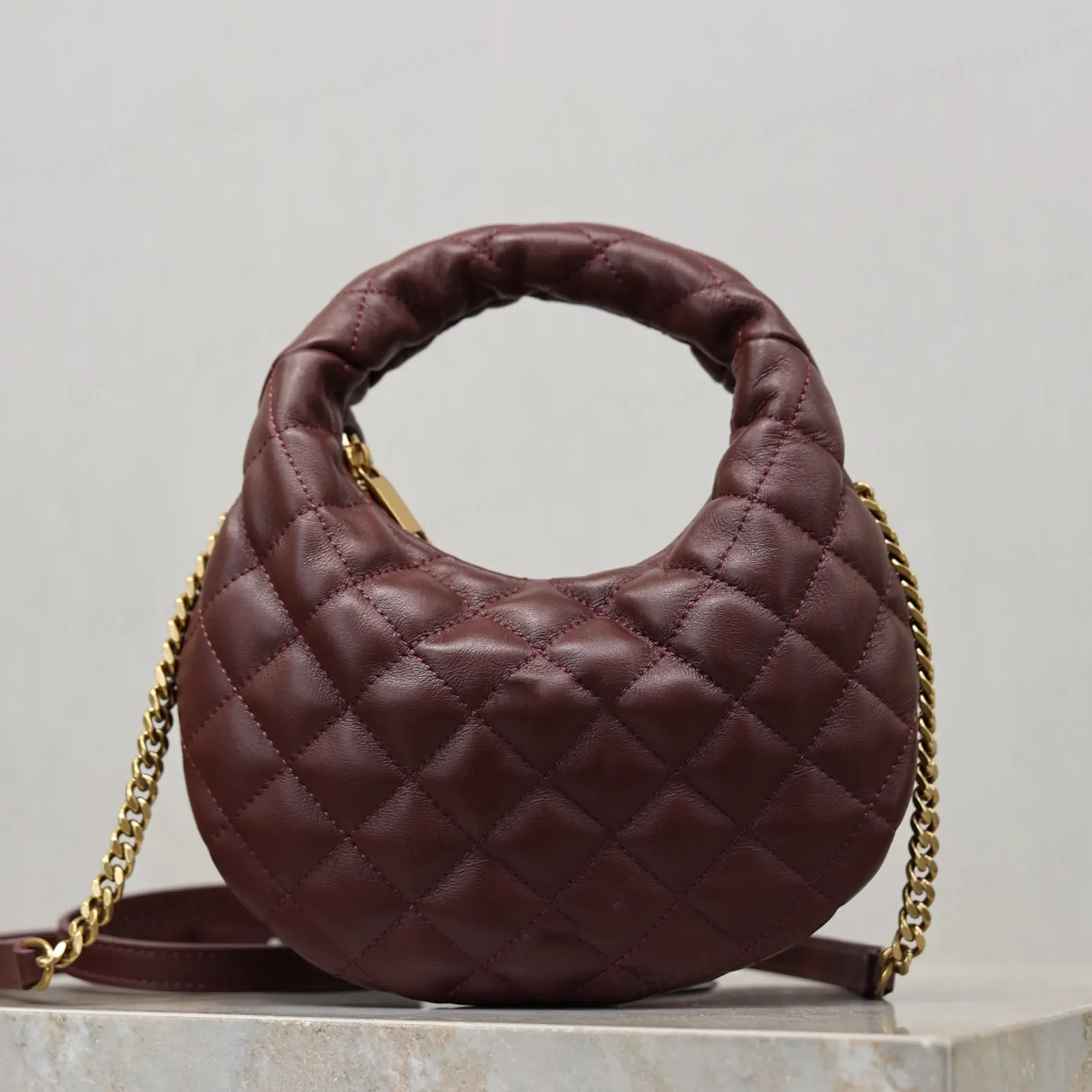 

New Icarino Mini In Nappa Shoulder Bag Luxury Designer Soft Genuine Leather Crossbody Bag Gold Hardware Clutch Bag Zip Closure H