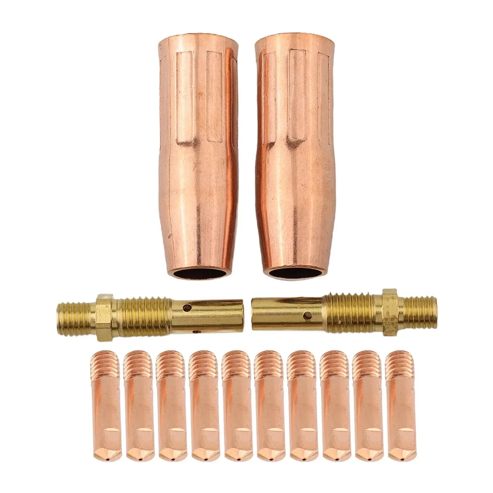 

New MIG Welding Copper Contact Prompt For 100L Contact Tip Gas Diffuer Nozzle Link 0.6mm-1.2mm Mig Welding Kit