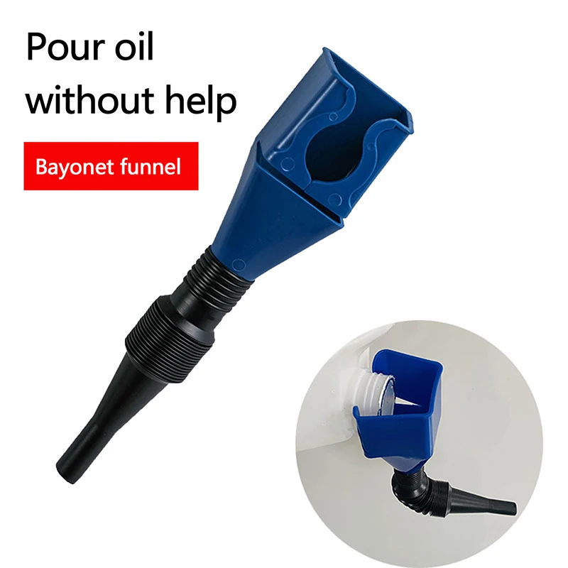 2Pcs Foldable Car Motorcycle Refueling Gasoline Oil Funnel Filter Transfer Tool Multifunctional Spill-Free Oil Filling Funnel