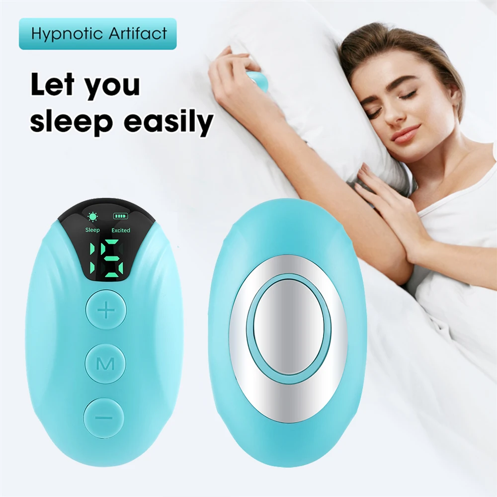 Handheld Sleep Aid EMS Microcurrent CES Pulse Device With Display Hypnosis Insomnia Mental Stress Anxiety Relief Eliminat Relax
