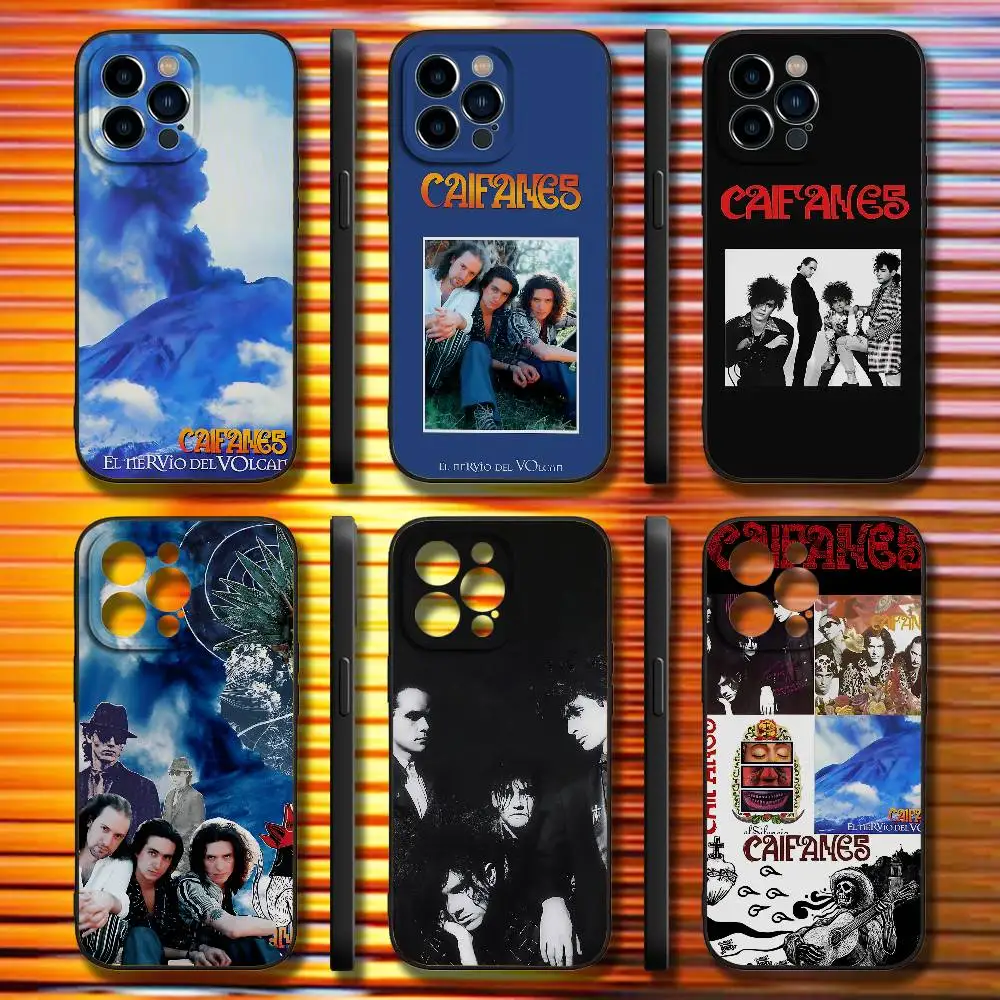 

El Nervio Del Volcan C-Caifanes For iPhone 17,16,15,14,13,12,11,Air,X,XR,Pro,Max,Plus Black Soft Silicone Cover Phone Case