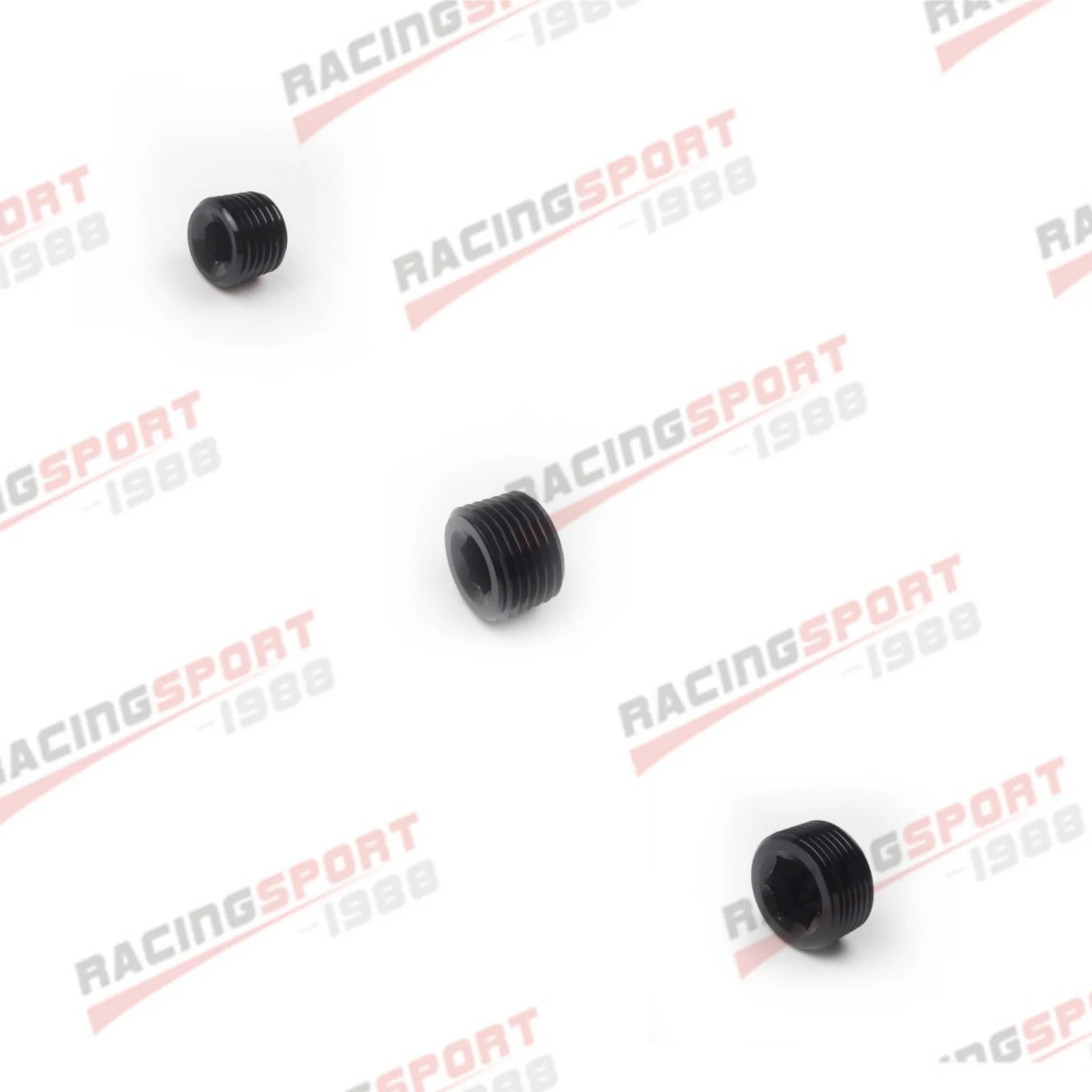 

1/8" 1/4“ 1/2” 3/8“ 3/4”NPT Pipe Thread NPT Hex Socket Plug NPT Pipe Plug Aluminum Steel Anodized Black/Blue