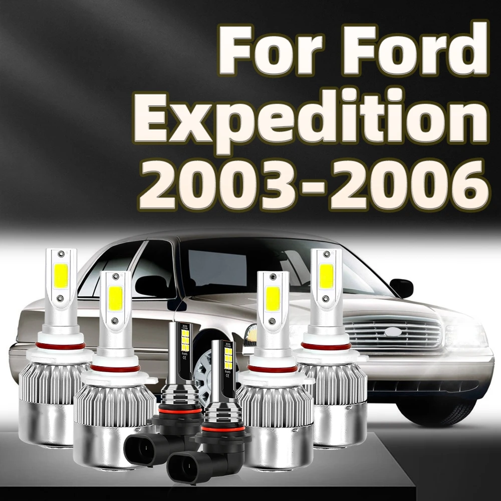 

Led 9006 Bulbs 9005 Headlight Car Lights 6000K 26000LM Auto 9145 Fog Lamp For Ford Expedition 2003 2004 2005 2006