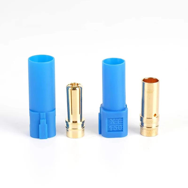 1/10pcsAMASS XT150 Extended Length 6mm Gold Plated Banana Plug High Current Model Accessory Connector