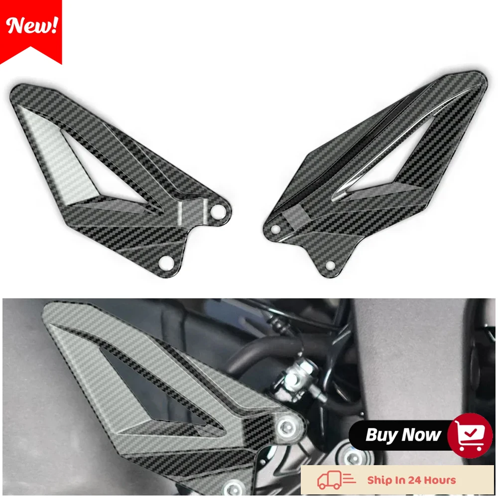 Für Kawasaki ZX-6R 2009-2024 Motorrad Fußpedal Fersenschutz Pedal Fersenschutz + Zubehör und Modifikationen