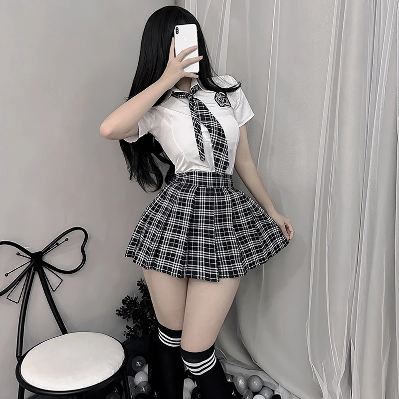 

sexy JK uniform Cosplay Set Underwear Schoolgirl Costume Kawaii Uniform Temptation